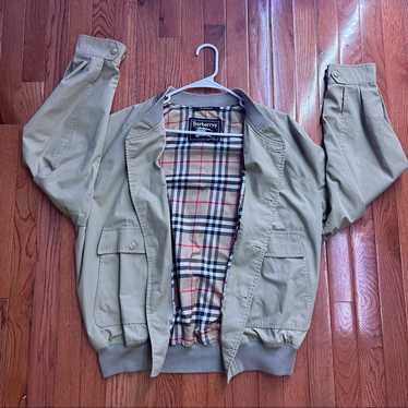 な*え様 90s Burberry A-2 short bomber jkt s-l400.jpg