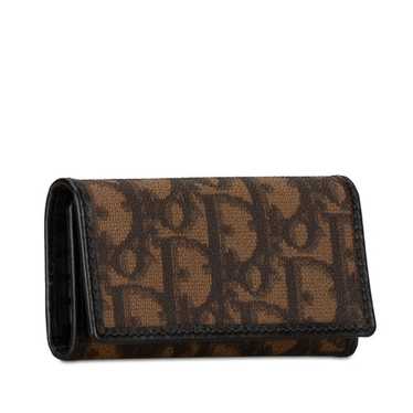 小物 Christian Dior Trotter Canvas Key Case Rare Dior Trotter Saddle Key Case 6 Hook Beige Jacquard