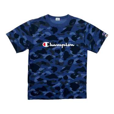 激レアXL！BAPE×championカレッジ猿七分袖Tシャツ紺色 COLOR CAMO BAPE STA LOGO TEE | bape.com