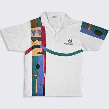 ウェア 90s sergio tacchini sampras polo shirt L Vintage 90s Sergio Tacchini Pete Sampras Tennis Polo Shirt