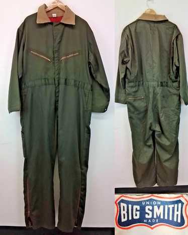 y*i様 70's BIG SMITH Vintage Coveralls ヴィ ULTRA RARE 1960s 1970s Vintage Big Smith Overalls in Flour