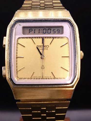 80年代 SEIKO アナデジ セイコーハイブリッド H357-5090 稼働 80