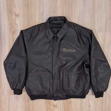 ASTRO sportswear snap on レザージャケット ASTRO sportswear snap on レザージャケット（VINTAGE VAULT