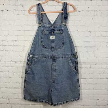 所々　Lee DUNGAREES VINTAGE OVERALLS Vintage Lee Dungarees Dark Blue Denim Button Fly Bib
