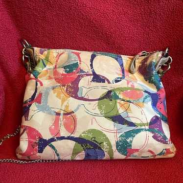 バッグ COACH Vintage Poppy Shoulder Bag 2Way Coach | Signature Poppy 2Way Shoulder Bag | Preloved