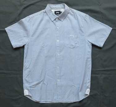 トップス vintage STUSSY chambray shirts eb Stussy Button Down Collar Chambray Long Sleeve Shirt Denim