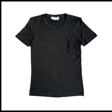 Yves Saint Laurent - YVESSAINTLAURENT 　Tシャツ Yves Saint Laurent T-Shirt in Black Cotton – Fancy Lux