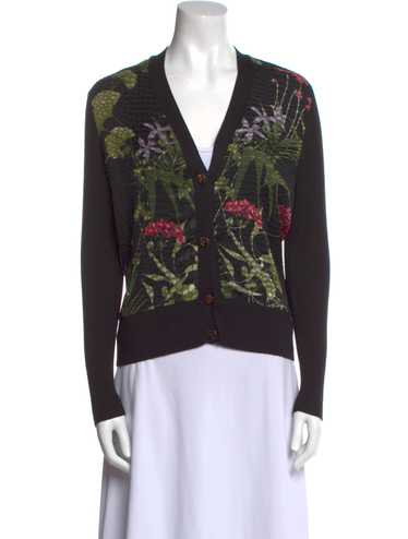 Ted Baker floral cardigan テッドベーカー カーディガン Lt-pink Floral Woven Front V-Neck Cardigan | MERALLL | Ted Baker