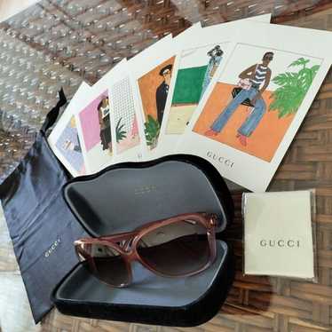 GUCCI sunglasses Heart brown 赤茶 ラブリーハート GUCCI sunglasses ラブリーハート GG ロゴ インターロッキング