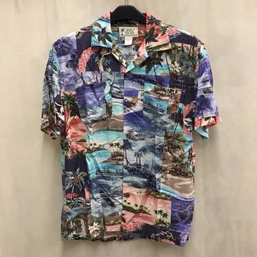 トップス RRL HAWAIIAN SHIRT RRL Ralph Lauren Vintage Inspired Hawaiian Navy Floral Print
