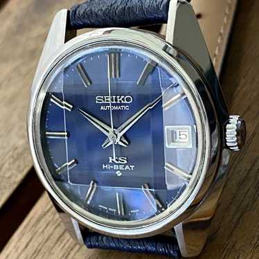 【美品】KING SEIKO HI-BEAT 5621-7000濃紺1970年 RARE* 1970 King Seiko 5621-7000 Hi Beat Roman Numeral Dial