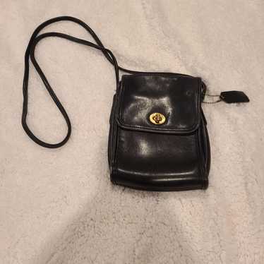 00's old coach enamel hand bag BLACK 黒 00's old coach enamel hand bag BLACK 黒