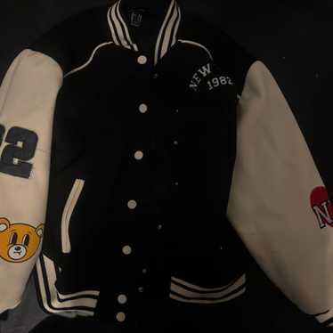 ジャケット・アウター OFF-WHITE 21AW Leather Varsity Jacket Off White - Shop online - Leather Wool Varsity Jacket