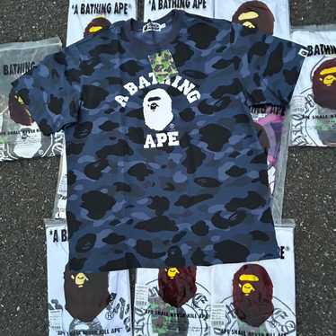 Bape blue camo t - Gem