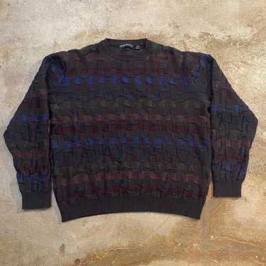 【USA古着】old-coogi 3d knit pure new wool e9d81f6ab03834e4564381a8318b36