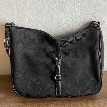 COACH 6091 シグネチャーハンプトン ショルダーバッグ ブラック COACH 6091 シグネチャーハンプトン ショルダーバッグ ブラック