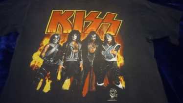 ミュージシャン KISS ALIVE WORLDWIDE TOUR TEE 1996-1997 Vintage 1997 Kiss Alive Worldwide 96 97 Tour T Shirt Men XL