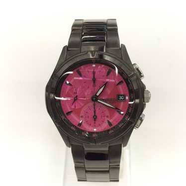( ˘•ω•˘ ) Seiko Watch Chronograph Date Quartz Silver Black 7T92-0LK0