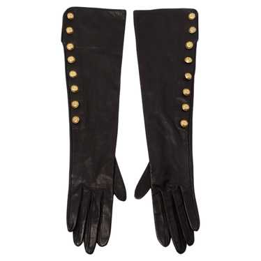 Chanel leather gloves black - Gem
