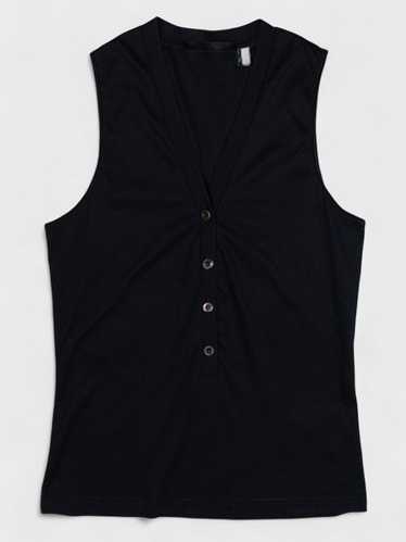 トップス 2004 helmut lang layered tank top Helmut Lang 2004 Tank Top with Logo Print – ENDYMA