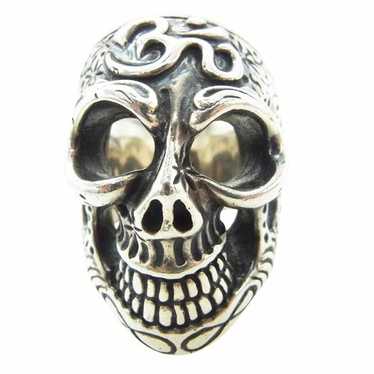 アクセサリー BWL TRIBAL MASTER SKULL RING W STONE Dia de los Muertos Master Skull Ring Stones - Bill Wall