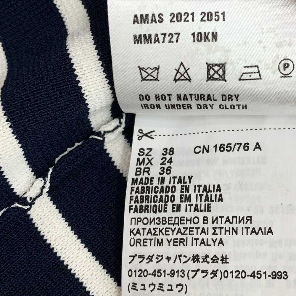 Miu Miu Miu Miu Colorblocked Striped Monogrammed … - image 8