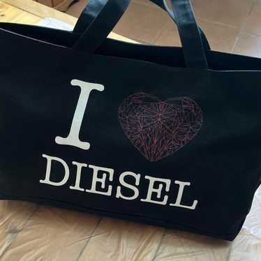 バッグ 90s DIESEL large distressed canvas tote Diesel canvas tote bag - Gem