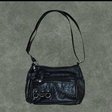 バッグ archive grunge gimmick leather bag black archive grunge gimmick shoulder bag y2k