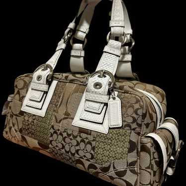 バッグ coach patchwork shoulder bag signature COACH Signature Patchwork Shoulder Bag/ Crossbody Bag