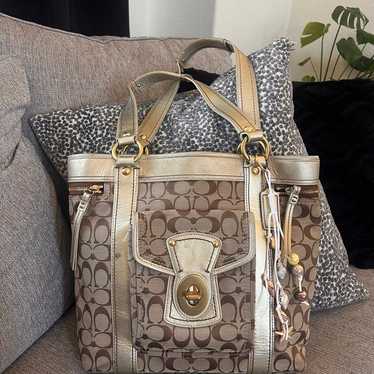 Coach Legacy 65th コーチ ワンショルダー バッグ ゴールド Coach signature legacy 65th - Gem