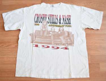 Crosby, Stills, & Nash Tシャツ 1990年ワールドツアー Crosby Stills Nash Shirt In Men's Vintage T-Shirts for sale