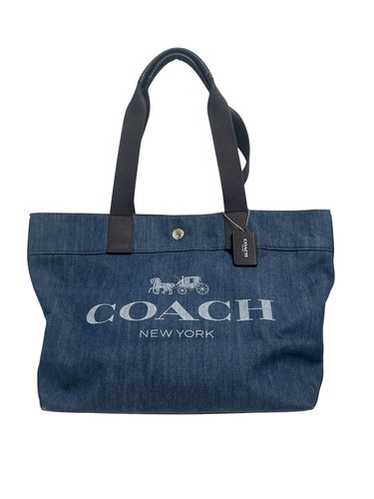 バッグ Coach Denim Signature Tote Bag Coach Women's Washed Denim Signature Field Tote Bag 22