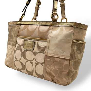 Coach patchwork signature tote - Gem