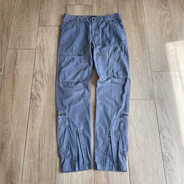 パンツ 00s Emporio Armani wide cargo tech pants Armani Exchange Vintage Trasherd Cargo Pants | eBay