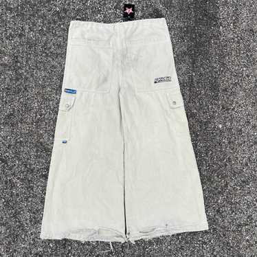 Kik wear rave pants 90s 袴 白　着画あり Kik wear rave pants 90s 袴 白 着画あり