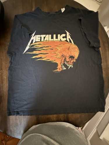 Metallica, pushead flaming skull, - Gem