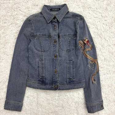 トップス VIVIENNE TAM blue dragon design sweat 90s Vivienne Tam 