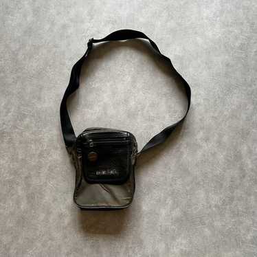 バッグ diesel archive leather boston bag black Rare 90s DIESEL Y2K Leather Handbag Boston Bag – Grunge