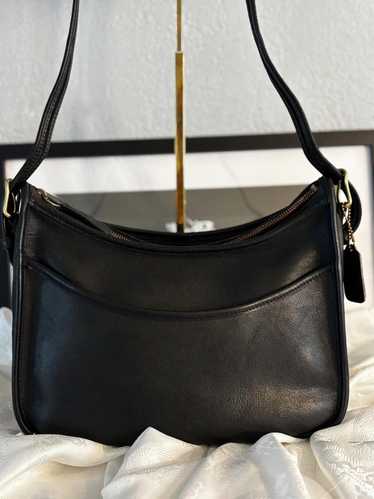 バッグ Coach Vintage Leather Hobo Bag Horsebit Coach Vintage East West Zoe Legacy Black Leather Hobo
