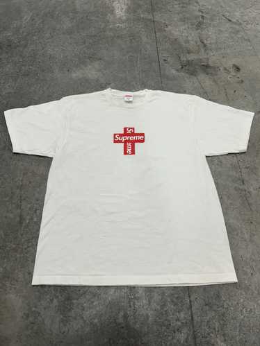 トップス Supreme cross box logo T L Supreme Cross Box Logo Tee Purple Men's - FW20 - US