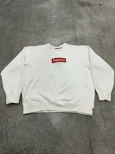 Supreme FW15 Box Logo Crewneck Crew Sweater XL Grey U… - Gem