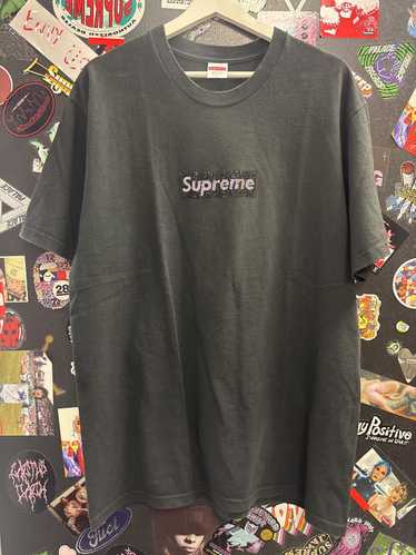 トップス Supreme Swarovski Box Logo Tee black M SUPREME SWAROVSKI BOX LOGO TEE - PROJECT BLITZ