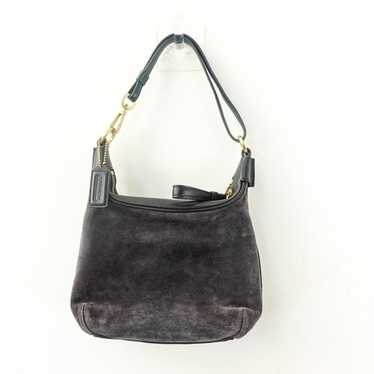 Vintage Suede Coach Hobo Bag - Gem