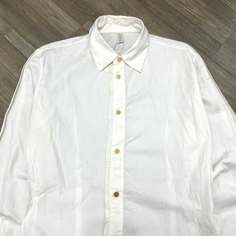 Miu Miu Vintage Miu Miu Prada White Button Up Shi… - image 2
