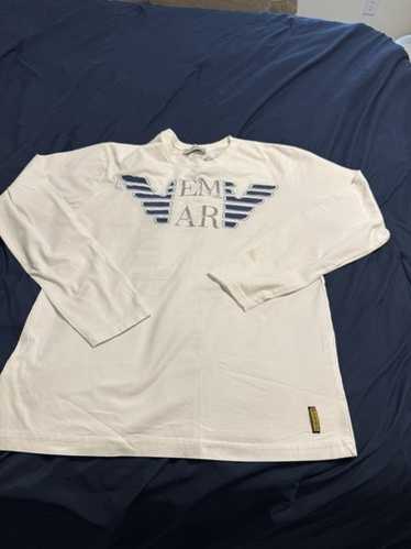 トップス Rare Emporio Armani Rhine Stone Sleeves ▷ Vintage Emporio Armani Patched T-Shirt 1990s – TWOVAULT