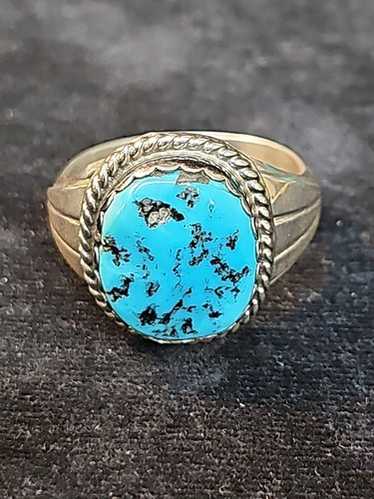 Navajo Herbert Tsosie vintageターコイズネックレス Vtg Herbert Tsosie Navajo Sterling Silver Turquoise Tone