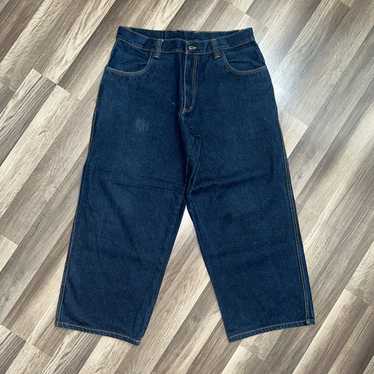 90s USA製 interstate jeans Vtg Interstate Jeans Baggy Wide Leg Loose Mens 44 Aprx 42x32