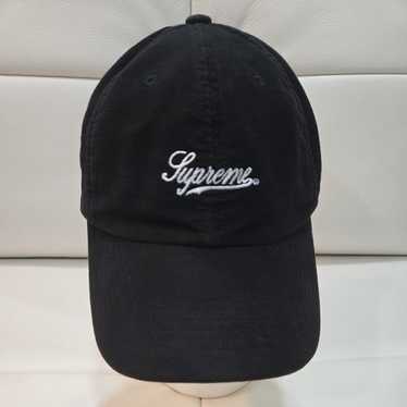 帽子 Supreme Script Logo 6-Panel Black Supreme_Waxed_Wool_6-