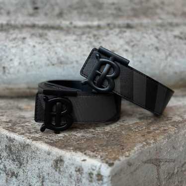 Black burberry belt - Gem