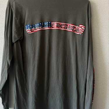 Chrome Hearts USA FLAG 長袖カットソー ブラック CHROME HEARTS AMERICAN FLAG DAGGER LONG SLEEVE T SHIRT IN